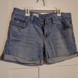 GAP Denim Blue Rolled Hem Shorts